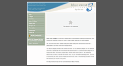 Desktop Screenshot of bluecrestcottages.com