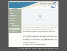 Tablet Screenshot of bluecrestcottages.com